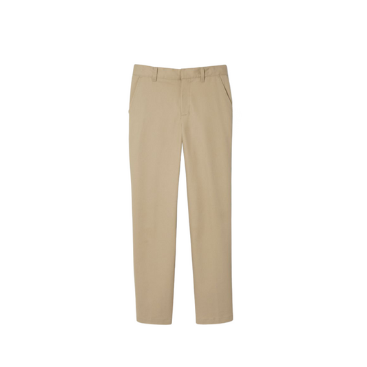 Boys Relaxed Fit Twill Pant-Khaki