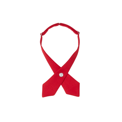 Girls Solid Cross Tie