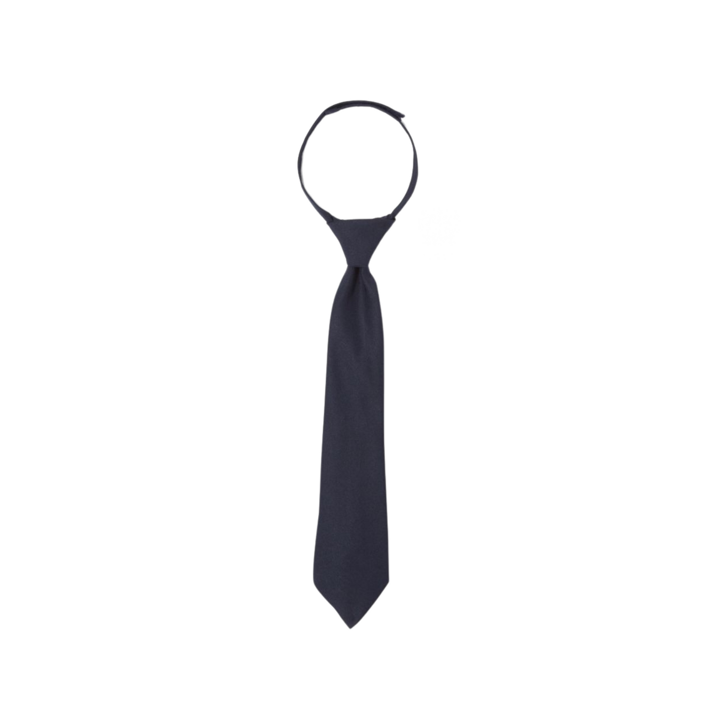 Boys Solid Velcro Tie-Navy