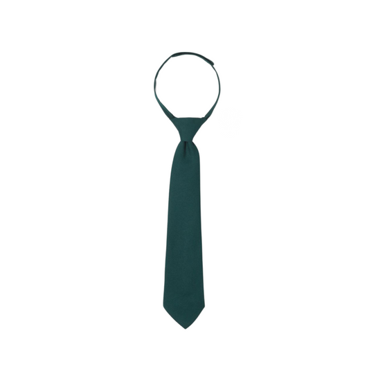 Boys Solid Velcro Tie
