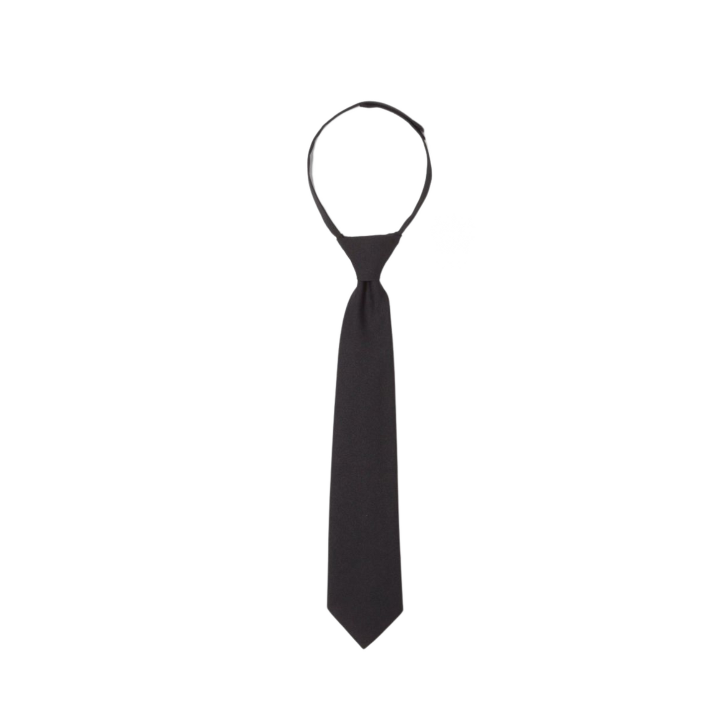 Boys Solid Velcro Tie