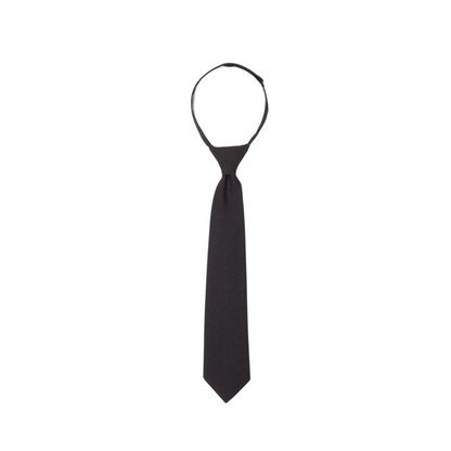 Boys Solid Velcro Tie