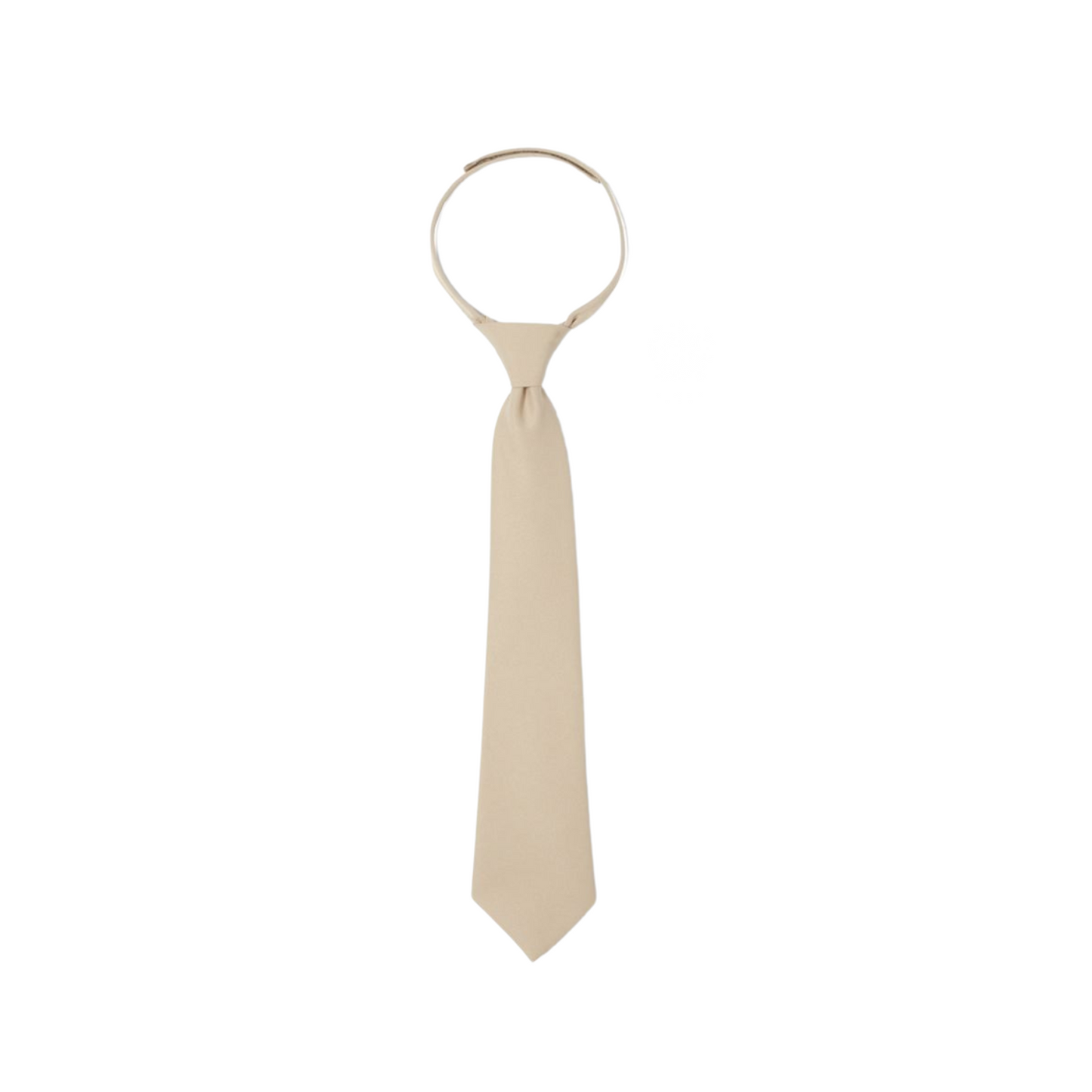 Boys Solid Velcro Tie