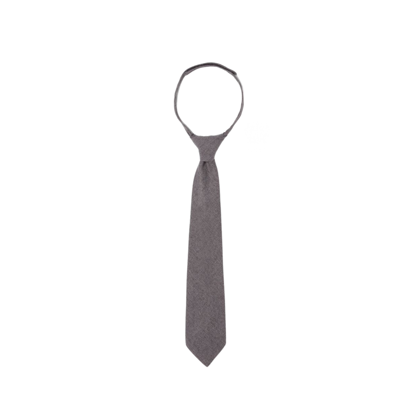 Boys Solid Velcro Tie