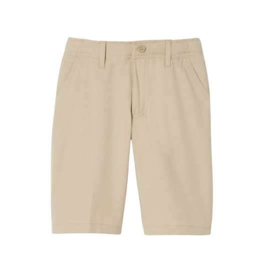 Boys Flat Front Short-Khaki