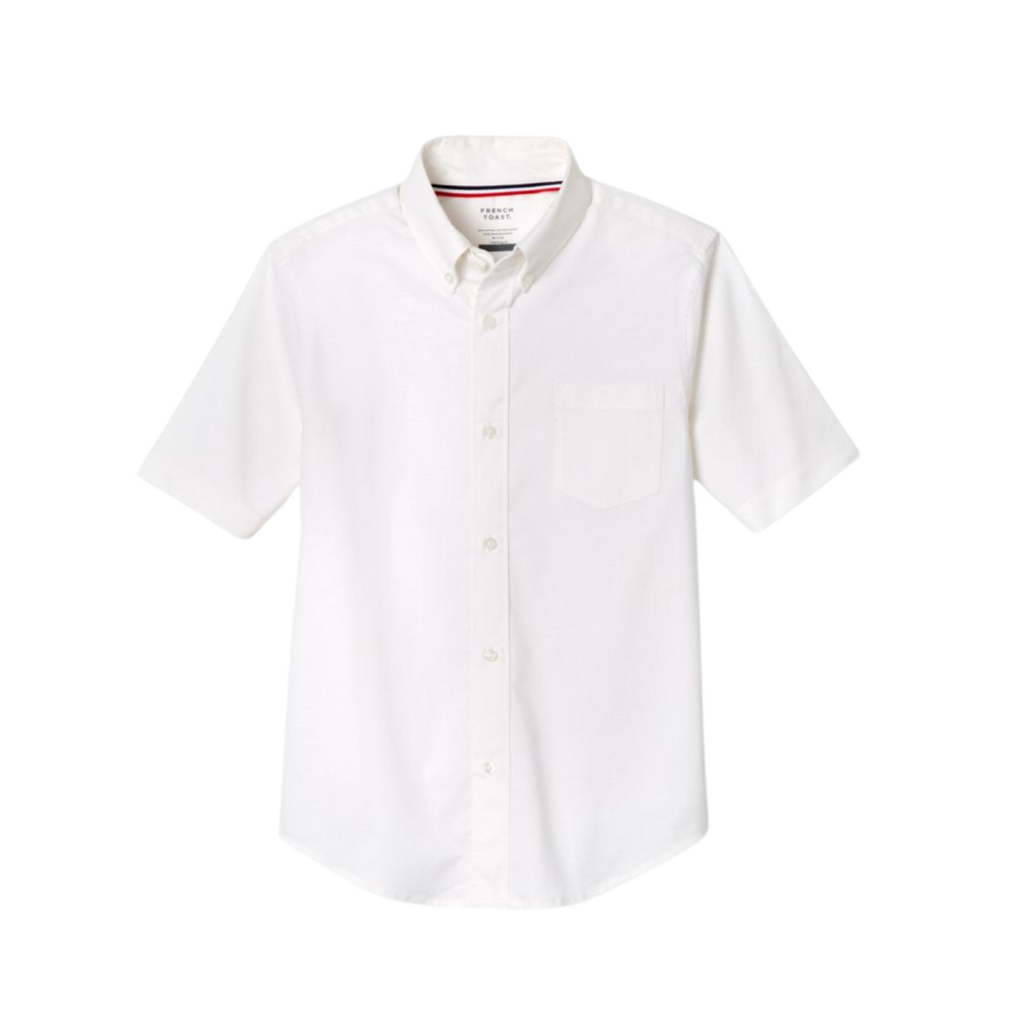 Boys White Short Sleeve Oxford