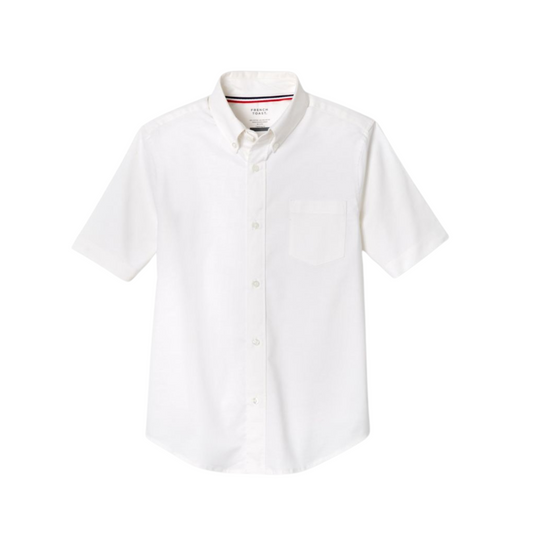 Boys White Short Sleeve Oxford