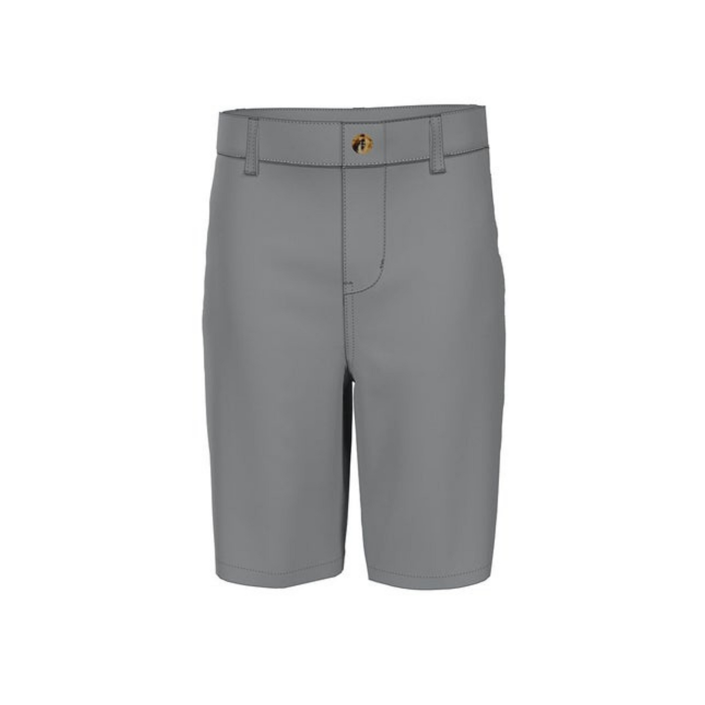 B Adj. Waist Twill Flat Front Shorts