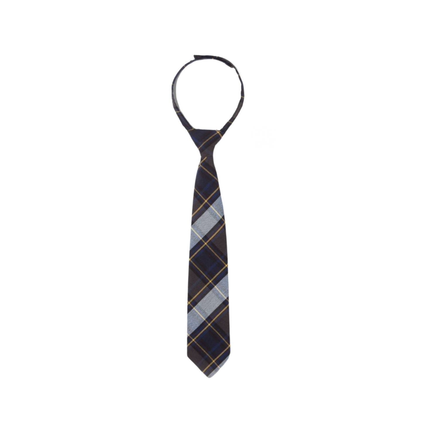 Boys Plaid Velcro Tie
