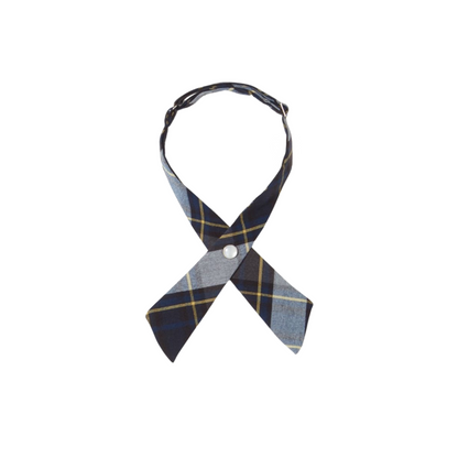 Girls Plaid Cross Tie